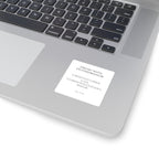 Dream with Determination Quote Sticker | Square Motivational Sticker