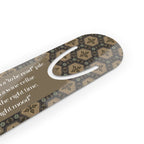 Book Quote Vintage Pattern Bookmark | Metal Page Marker