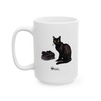 Black Cat Mug "Shhh"