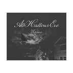 All Hallows Eve Welcome Canvas