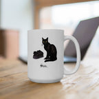Black Cat Mug "Shhh"