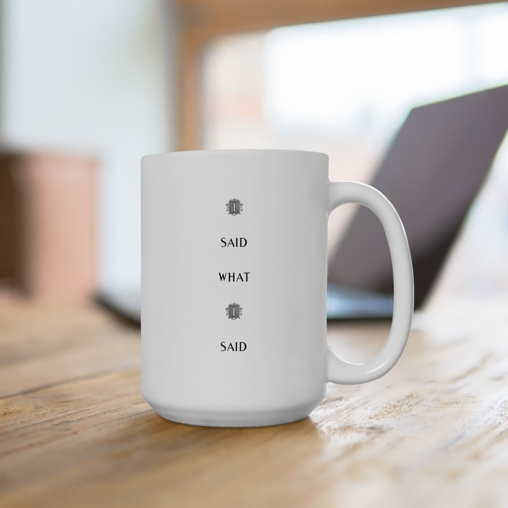 Vintage Black Cat Mug "Meow"
