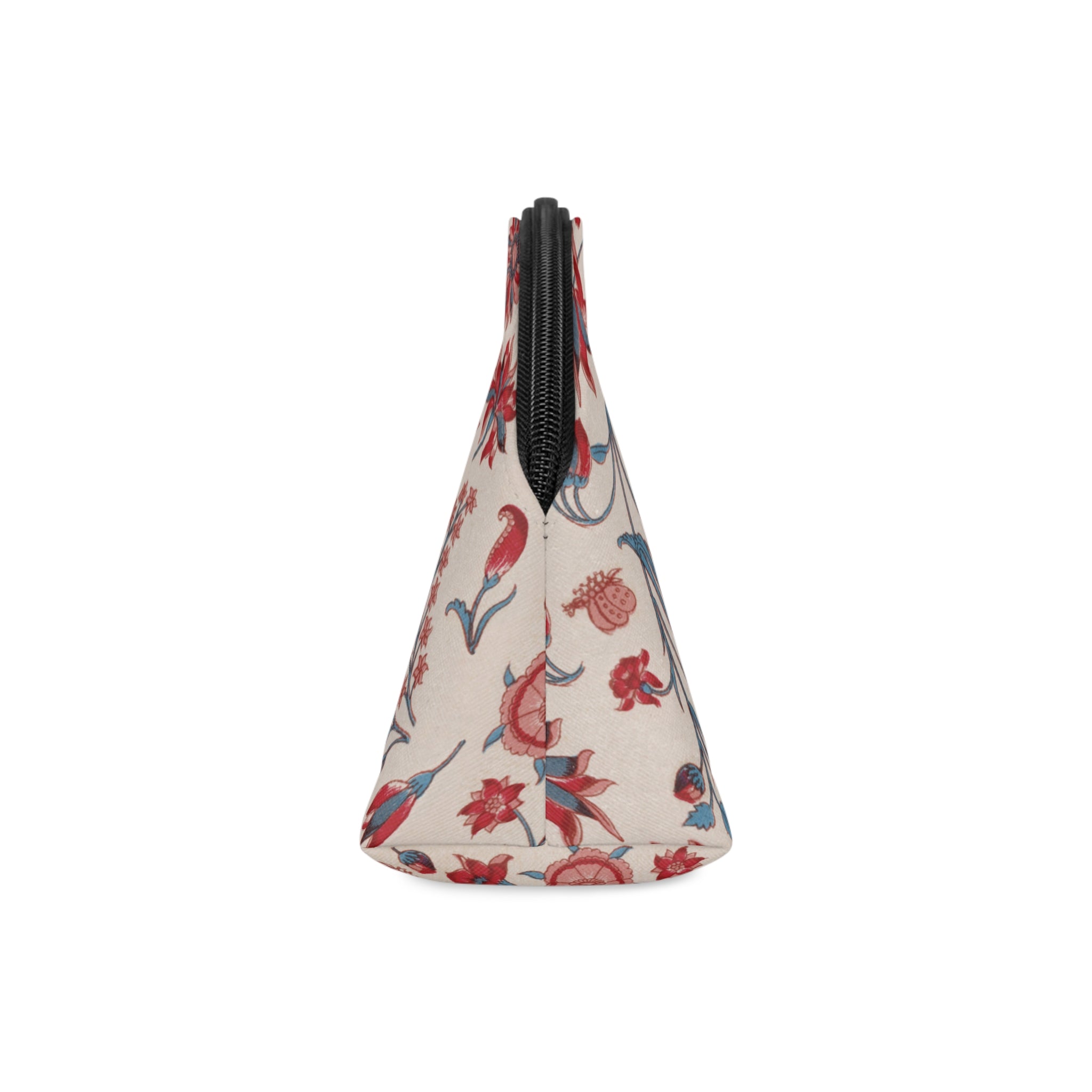 Floral Quote 'There Is A Kind Of Beauty In Imperfection' Makeup Bag | Floral Cosmetic Pouch