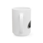 Vintage Black Cat Mug "Meow"