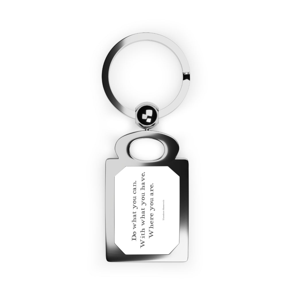 Inspirational Quote Rectangle Photo Keyring | Custom Photo Keychain
