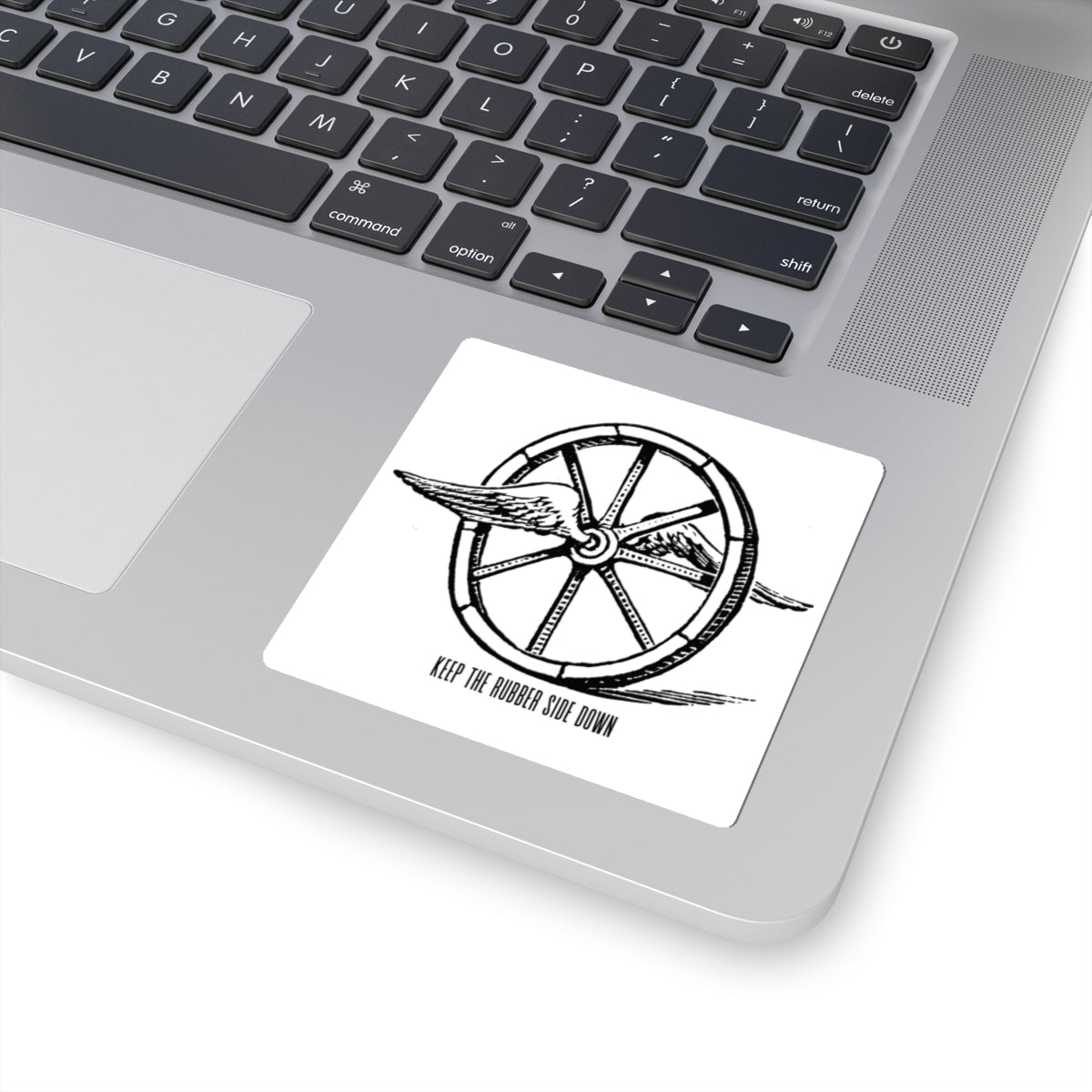 Vintage Winged Wheel Kiss-Cut Stickers, Cool Laptop Decals, Decorative Stickers, Bicycle Enthusiast Gifts, Quotes Decor, Unique Art
