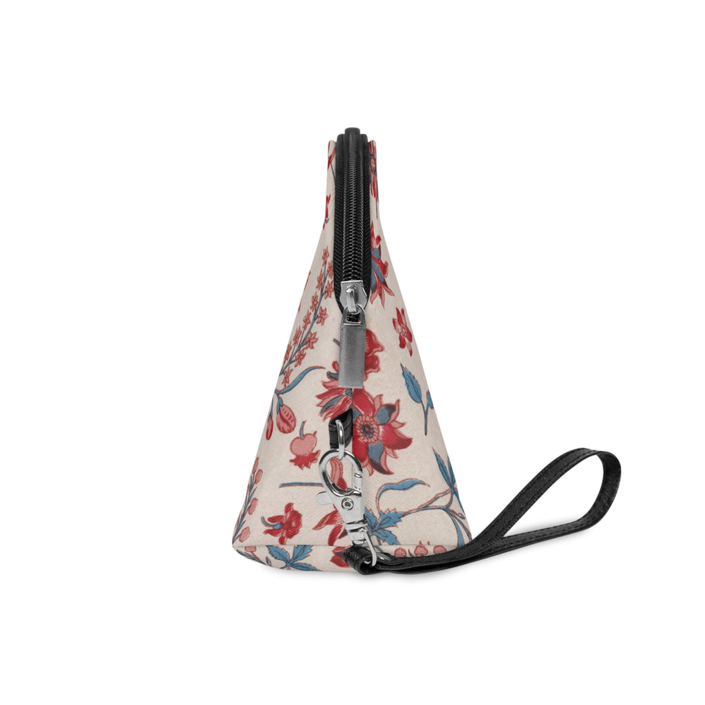 Floral Quote 'There Is A Kind Of Beauty In Imperfection' Makeup Bag | Floral Cosmetic Pouch