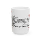 Vintage Lottery Ticket Mug