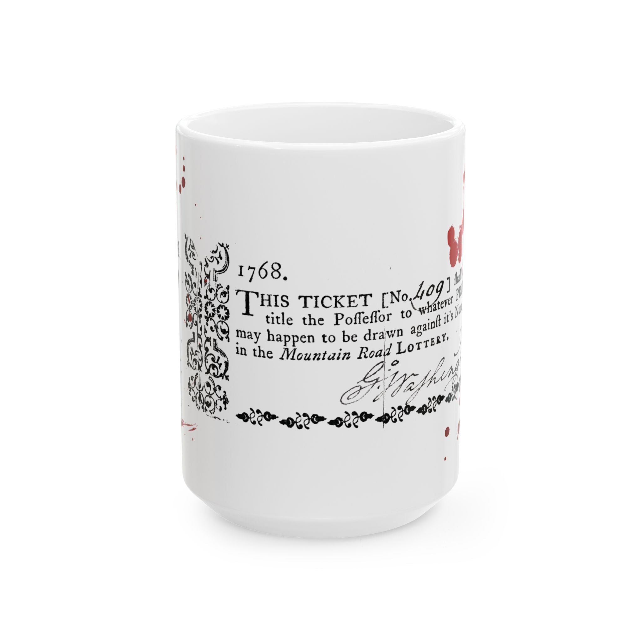 Vintage Lottery Ticket Mug