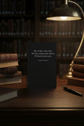 Theodore Roosevelt Quote | Spiral Journal | Inspirational Black Notebook