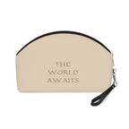 Vintage Map Compass Makeup Bag | The World Awaits Travel Cosmetic Pouch