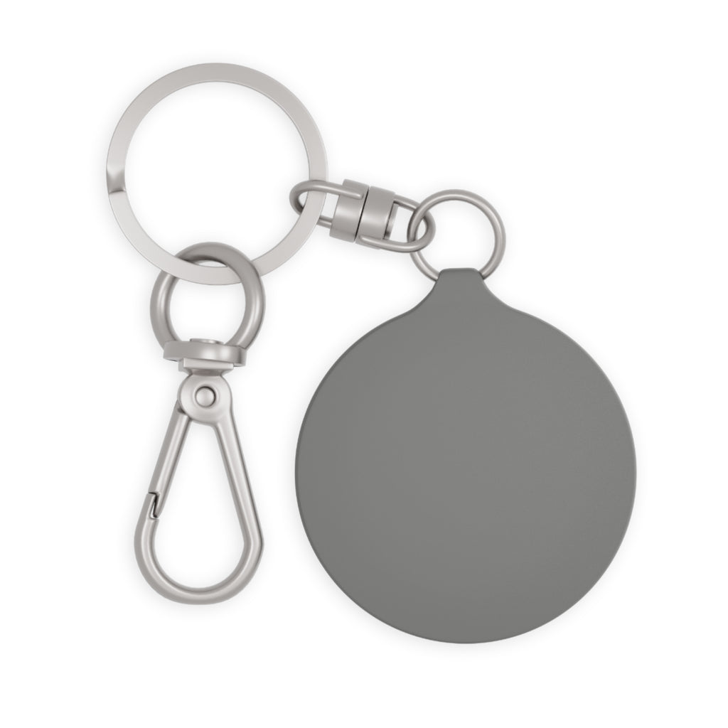 Winged Wheel Illustration Keyring Tag | Vintage Bicycle Charm