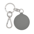 Winged Wheel Illustration Keyring Tag | Vintage Bicycle Charm