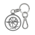 Winged Wheel Illustration Keyring Tag | Vintage Bicycle Charm