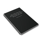 Theodore Roosevelt Quote | Spiral Journal | Inspirational Black Notebook
