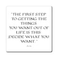 Inspirational Quote Decide What You Want Magnet | Motivational Fridge Magnet