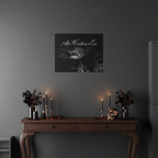 All Hallows Eve Welcome Canvas — Gothic Halloween Wall Art - GreyDoor Goods