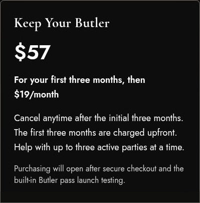 Keep Your Butler
