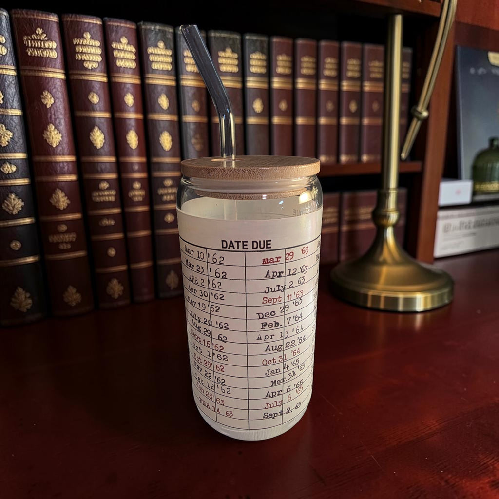 Library Card Glass