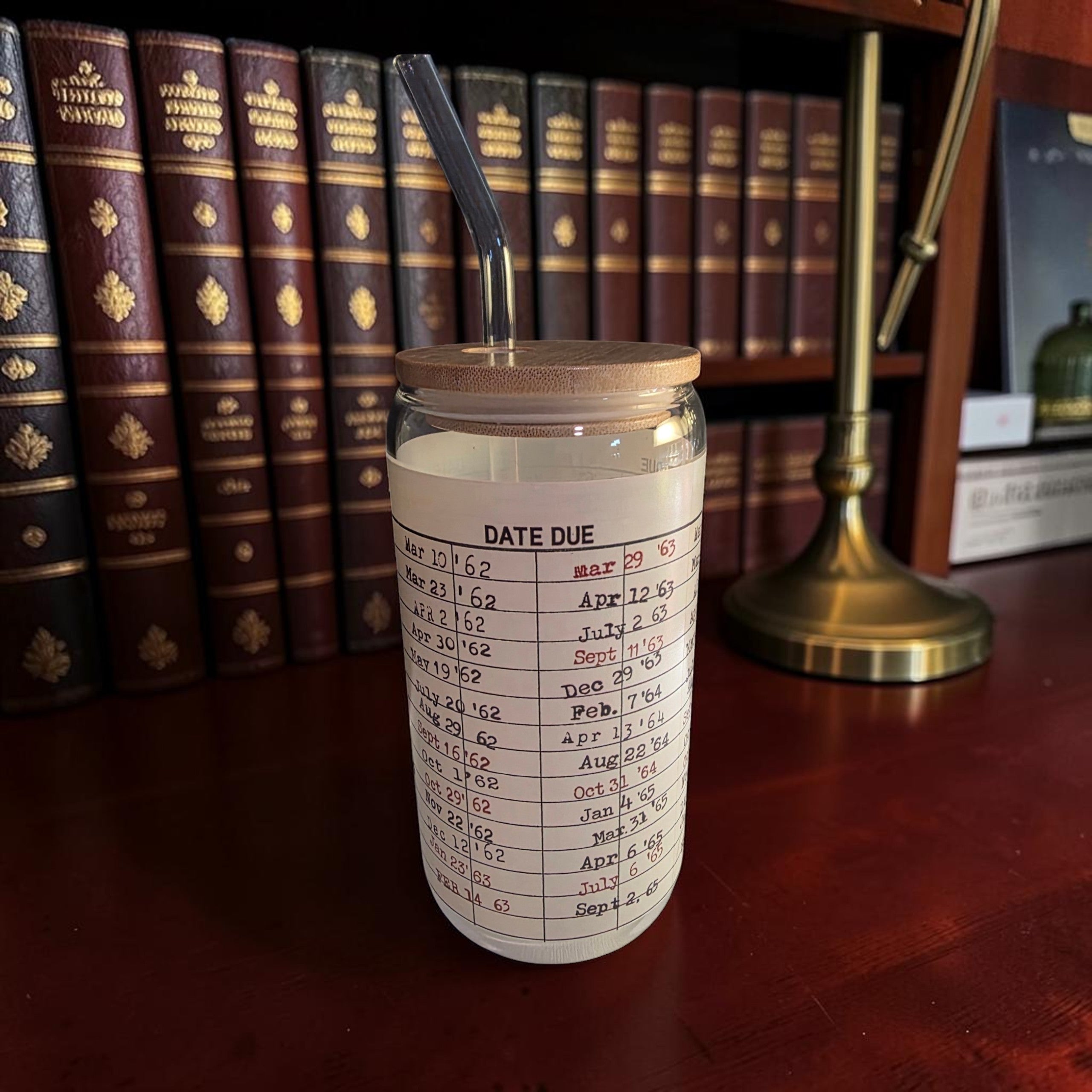 Library Card Glass