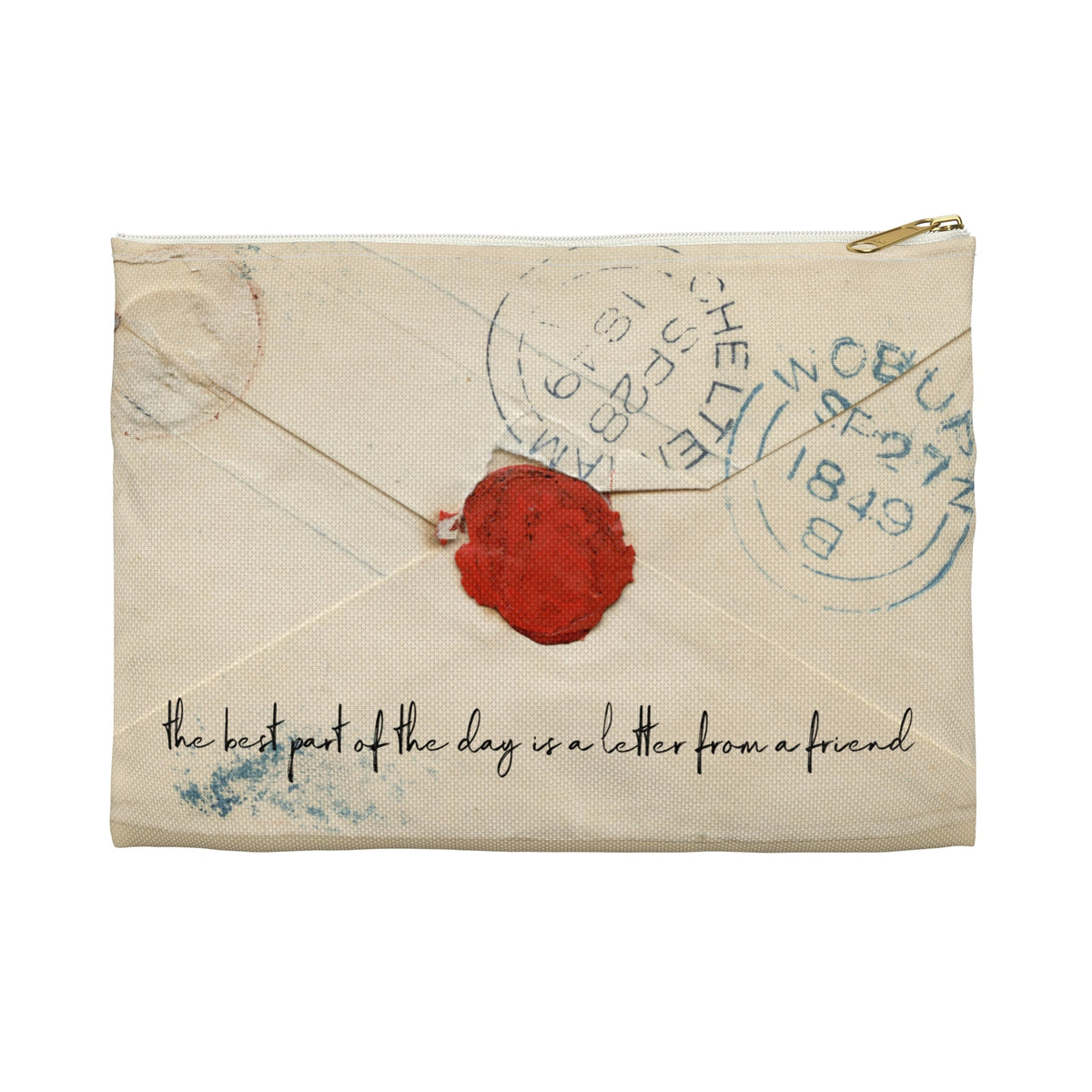 Vintage Letter Envelope Accessory Pouch - GreyDoor Goods